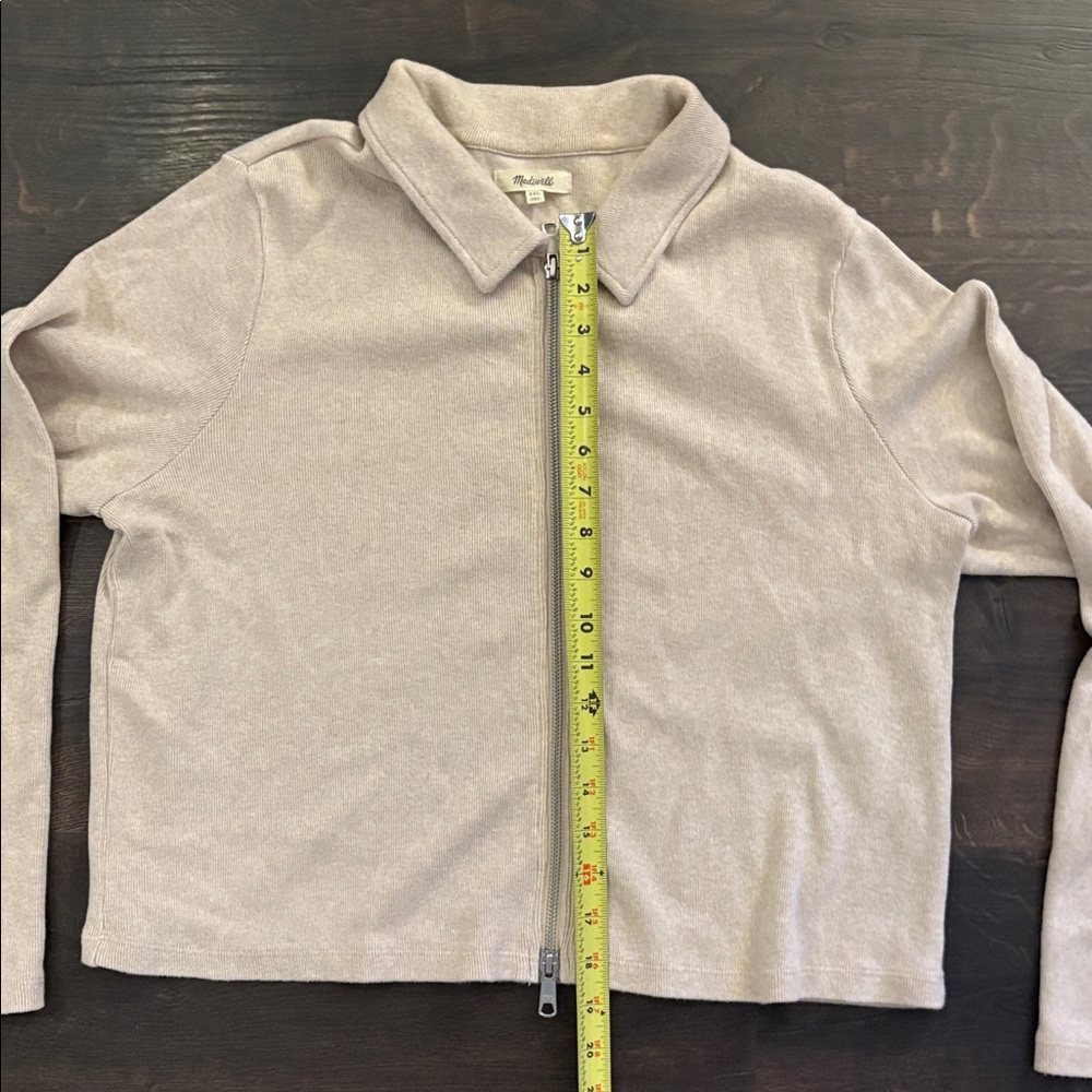 Madewell Ribbed Zip Front Tee - Picture 6 of 11